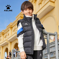 KELME Children's Cotton Vest Boys And Girls Winter New Coat Football Training Thickened Warm Jacket 8161MJ3001