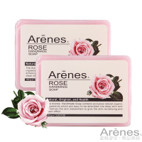 Arenes玫瑰香氛植萃手工皂100g 兩入組