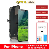 AAA Grade Oled For iPhone 7 8 X XS MAX 11 12 PRO MAX 13 LCD 3D Touch Screen Digitizer Assembly For iPhone 11 12 LCD Oled Display