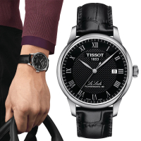 【TISSOT 天梭 官方授權】LE LOCLE 力洛克系列 機械腕錶 禮物推薦 畢業禮物(T0064071605300)