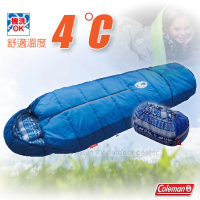 【美國 Coleman】C4 2段可調式化纖睡袋4度C.輕量化纖睡袋.可機洗.可當棉被(CM-27270 海軍藍)