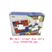 10PCS Transparent clear PET cover For NEW 3DS USA limited version game console storage display box Collection case