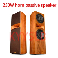 250W Horn 10 Inch Home Passive Bookshelf Speaker High Power Fever HIFI High Fidelity Monitoring Speaker Floor Front Speaker