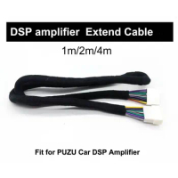 PUZU car DSP amplifier extension cable pure copper material plug&amp;play 1m/2m/4m available