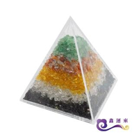 【鑫運來】五行金字塔擺件(能量超強 值得收藏 9cm)