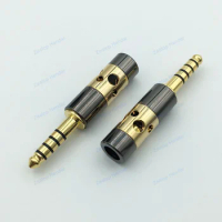 1Pcs Gold Plated 4.4mm 5 Pole Male Headphone Balanced Plug Audio Adapter for Sony PHA-2A TA-ZH1ES NW-WM1Z NW-WM1A AMP Player