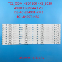 LED Backllight strip For 49HR332M04A3 V3 4C-LB490T-HR2 DS-4C-LB490T-YM3 TC490M01 TC490M02 Hitachi 49R80 T49D18SFS-01B 49U7750VE