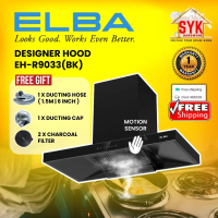 SYK ELBA Kitchen Hood EH-R9033(BK) and Hob EGH-F8582GX(BK) Cooktops Hood Gas Stove Dapur Masak