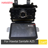 ใหม่ HD FM รถนำทาง GPS ล่าสุด SAT NAV ruck GPS Navigators รถยนต์พร้อมสัญญาณเตือนสำหรับ hawtai Motor Santafe A25