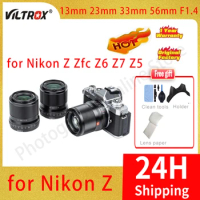 VILTROX 13mm 23mm 33mm 56mm F1.4 Auto Focus Large Aperture Portrait Wide Angle APS-C for Nikon Z Mount Camera Lens Zfc Z6 Z7 Z5