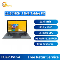 With Pin Docking Keyboard 11.6 Inch NC01 Windows 10 Tablet PC Quad Core 4GB RAM 128GB ROM Netbook 1920*1080IPS HDMI-compatible