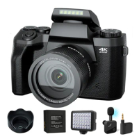 64MP Digital Camera Camcorder SLR DSLR For Photography 4K 60FPS WiFi Vlogging Camcorder 4"Touch Screen Youtube Livestream Camera