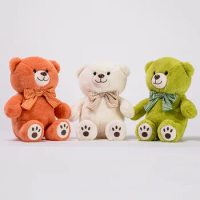 Plush Teddy Bear Doll Scarf Bear Doll Custom Made Baby Bear Doll for Children's Birthday Free Shipping