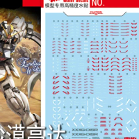 for MG 1/100 XXXG-01SR Sandrock ver. EW Master Grade Snow Flame Water Slide Pre-Cut UV Light-React Decal Mobile Suit Wing