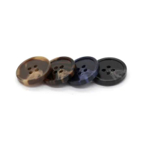 EQUBO 4 Holes 15/18/20/23/25mm Classical Men Suit Horn Resin Buttons for Clothing Fashion Coat Blazer Windbreaker Sewing Supply