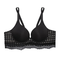 Sabina เสื้อชั้นใน Modern V (มีโครง) รหัส SBI2035BK สีดำ