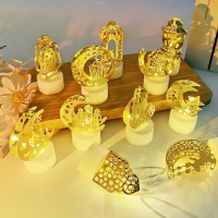Lampu Lilin LED Ramadhan / Dekorasi Lampu Souvenir Lebaran / Ornamen Lilin Hiasan Idul Fitri / Lampu