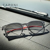 CAPONI New Fashion Men's Sunglasses Gradient Photochromic Outdoor Sun Glasses UV400 Original Brand Design Trend Eyewear BS1360