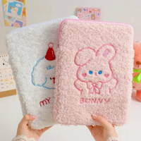 Cute Rabbit Cartoon Plush For Ipad Storage Bag for Girl Tablet For Pro11 inch Liner Bag For Air4 Protective Sleeve