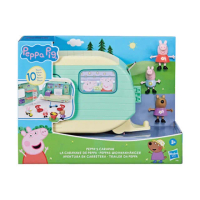 【ToysRUs 玩具反斗城】Peppa Pig 粉紅豬小妹 露營拖車遊戲組(兒童 玩具 公仔 模型 家家酒)