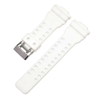 Suitable For Casio G-shock Strap High-grade PU Strap GA-100110120150200300 Convex 16mm Replacement Watch Strap H