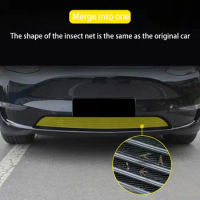 Insect Net Air Inlet For Tesla Model 3 Y Black Front Grille Car Lower Bumper Hood Proof Mesh Grill Replacment ABS