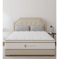 Queen Size Mattress,10 Inch Memory Foam Hybrid White Queen Mattresses in a Box,Individual Pocket Spring Breathable Comfortable