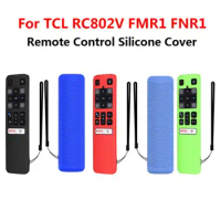 Silicone Tv Remote Control Cover Dustproof Shockproof Protective Case Sleeve Compatible For Tcl Rc802v Fnr1 Fmr1