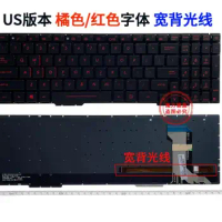 US Backlit keyboard (8mm cable) for Asus GL553 GL553V GL553VD GL553VW GL553VE GL753 GL753VD FX553 FX553VE FX553VD