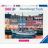 Ravensburger Jigsaw Puzzlee Copenhagen, Denmark จิ๊กซอว์ 1000 ชิ้น ของแท้ (70 50ซม.)