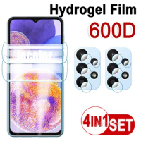 4in1 Hydrogel Film For Samsung Galaxy A23 A22 4G 5G A21 A21s A 23 22 21 21s Camera Lens Full Cover Screen Protection Protectors