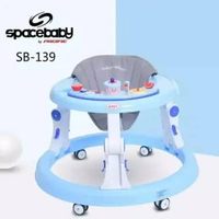 LB - Baby Walker Space Baby SB 139 - Baby Walker SB510 Mainan Anak Belajar Jalan Biru SB139