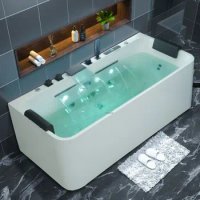 Bathroom Jacuzzi Intelligent Constant Temperature Surf Massage Bathtub Small Apartment Household Adult Japanese Style Bath Tub
