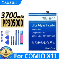 3700mAh YKaiserin PP305000 Battery for COMIO X11 X 11 Mobile Phone Bateria Warranty 2 Years + Free Tools
