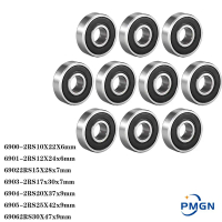 Bearing, Galas Bebola alur dalam, Pengedap Berganda Bahagian Nipis, Model 6900, 6901, 6902, 6903, 69