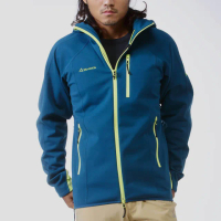 【TAKODA】Tate 耐磨防風保暖軟殼機能外套 男款 藍綠色(軟殼外套/防風防水外套/機能外套)