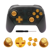 Metal Thumb sticks For Nintendo Switch Pro Controller Metal Replacement ABXY Trigger Buttons For Switch Pro