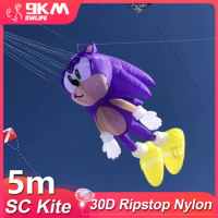 9KM 5m SC Kite Line Laundry Pendant Soft Inflatable Show Kite for Kite Festival Best 30D Ripstop Nylon Fabric with Bag