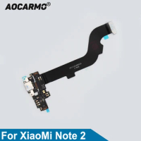 Aocarmo USB Charging Port For Xiaomi Mi Note 2 Charger Dock Connector Mic Microphone Flex Cable Circuit Board