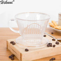 Small Plastic Cone Reusable Coffee Filter Baskets Mesh Strainer Pour Over Coffee Dripper 102 Drip Type