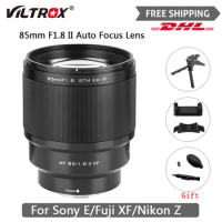 VILTROX 85mm 1.8 II X Mount Portrait Lens Auto Focus Lens F1.8 Large Aperture Lens For Camera Fujifilm X/Nikon Z/Sony E Mount