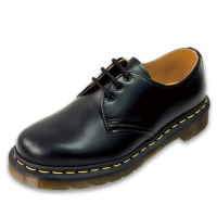 【Dr.Martens】馬汀 1461 59 平底3孔綁帶牛津鞋 黑 硬皮馬丁紳士鞋 休閒鞋子 男女皮鞋 10085001