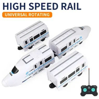 LB - Mainan Kereta Api Whoosh Remote Control dengan Lampu Suara RC High Speed Train Mobil Remote Con