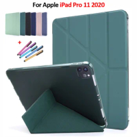Tablet Funda For iPad Pro 11 2020 Case with Pencil Holder Stand Smart Cover Coque For iPad Pro 11 Case 2020 2nd Generation Cover