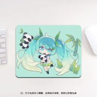 แผ่นรองเมาส์ 2D Hatsune Miku น่ารัก แผ่นรองโต๊ะคอมพิวเตอร์สำหรับเล่นเกม พื้นผิวด้านผ้า นุ่ม ซับน้ำได
