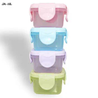 1Pc Mini Thickened Sealed Fresh Box Portable Baby Food Storage Freezer Containers 5*5*4cm