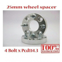 2Pcs Wheel Spacer 25mm 4x114.3 Proton GEN2 Saga Iswara Persona Waja Iriz Satria Neo Saga VVT Corolla