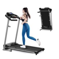 US Stock Foldable Treadmill 2.5HP Electric Folding Treadmill Running Walking Machine for Home Gym, Max 265 LBS Weight Capacity