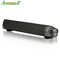 AMTERBEST ที่มีประสิทธิภาพบลูทูธทีวีเสียง Sound Bar ลำโพงไฮไฟมินิ Altavoz USB Sound Bar ลำโพงสำหรับคอมพิวเตอร์พีซีแท็บเล็ตทีวี