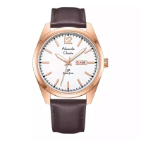 Alexandre Christie Jam Tangan Pria Alexandre Christie Primo Steel AC 1025 ME LRGSLBO Leather Strap